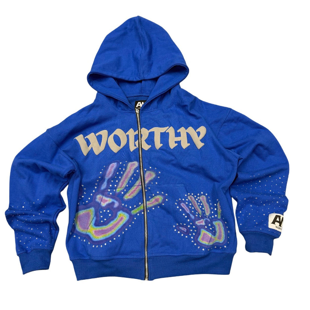 BLUE WORTHY ZIPUP